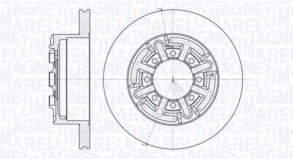 MAGNETI MARELLI Тормозной диск 361302040159